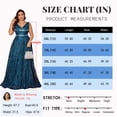 thumbnail image 6 of Plus Size Formal Dresses for Women with Embroidery Sequin and V-Neck, A-Line Maxi Dress for Wedding and Cocktail, 6 of 6