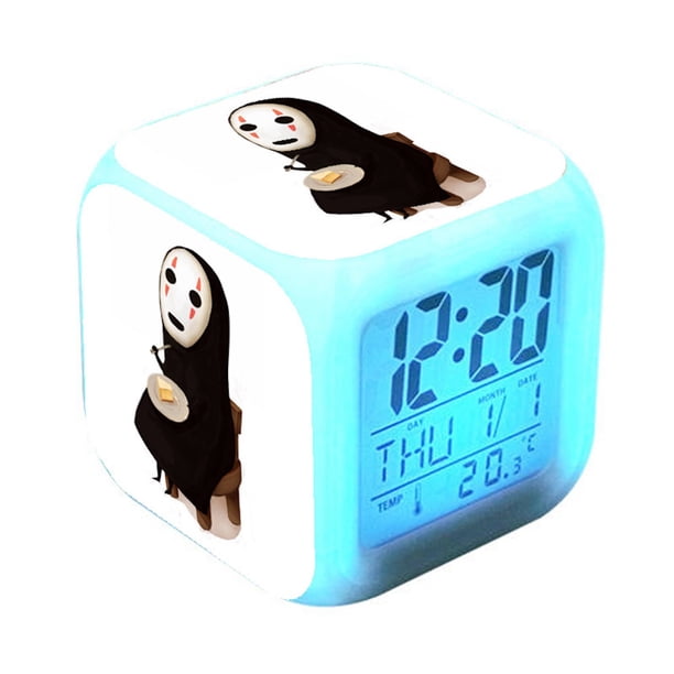 Reloj despertador Oginos Chihiros cuadrado LED digital con despertador