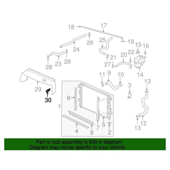 GM 21121668 Retainerplenum Panel