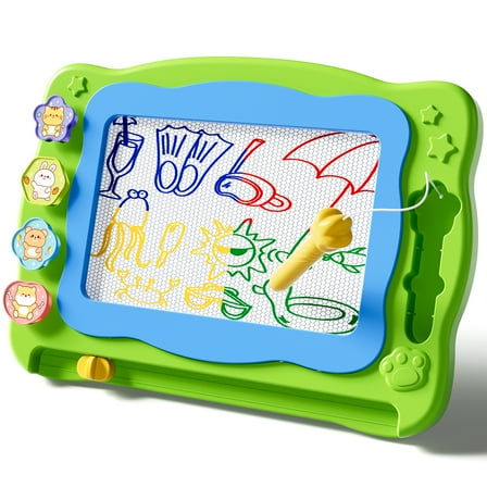 Drawing Doodle Tablet Green, Learning Educational Toys Etch Sketch Gift For Kids 4 5 6 Years old, Christmas Birthday Gift