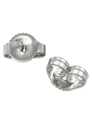 10K White Gold Replacement Earring Backs