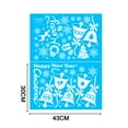 thumbnail image 3 of 1 Set Christmas Window Snowflake Cling Decals Shopwindow Stickers Decorations Supplies Christmas Shopwindow Decorations Xmas Party Decorations Supplies, 3 of 6