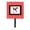 Red Black, variant on Carolines Treasures  Letter M Initial Monogram - Red Black Polka Dots Leash Holder Or Key Hook