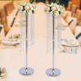 thumbnail image 6 of Floor-standing 35.4in Tall Crystal Flower Vase Chandelier Centerpiece Stands, 6 of 12