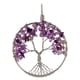 thumbnail image 1 of Colgante de chips de piedras preciosas naturales de cristal de árbol de la vida de alambre para collar de amatista Yuyangstore colgante del árbol de la vida, 1 of 6