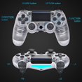 thumbnail image 5 of Controlador de juego compatible con ps4, controlador inalámbrico compatible con la consola PlayStation 4; Control remoto con mango de juego de doble motor (grupo 2, blanco y azul) esquí esquí Gafas de esquí, 5 of 5
