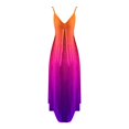 thumbnail image 3 of Amidoa Summer Beach Dresses for Women Ombre Sleeveless Long Maxi Dress Casual Strappy V Neck Hawaiian Luau Dress, 3 of 4