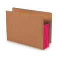 thumbnail image 2 of Redrope Drop-Front End Tab File Pockets w/ Fully Lined Colored Gussets 3.5" Expansion, Letter Size, Redrope/Red, 10/Box, 2 of 2