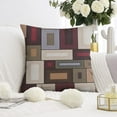 thumbnail image 2 of Geometric Abstract Pillow Covers 20x20 Inch Linen Decorative Square Throw Pillow Covers for Home Sofa Bedroom Outdoor Indoor, 2 of 6