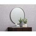 thumbnail image 2 of Elegant Decor MR4031GR 24 in. Metal Frame Round Mirror, Grey, 2 of 4