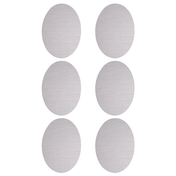 Advancent 6 pack/lote manteles individuales impermeables fácil de lavar duraderos respetuosos con el medio ambiente para el hogar y el Mostrada beige 45*32.5 cm