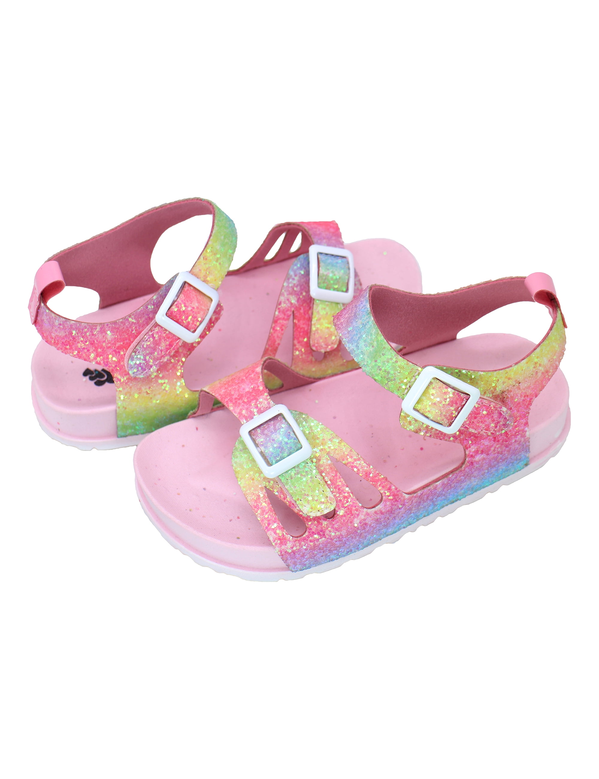 Colorful Rainbow Footbed Sandals for Toddler Girls Ghana Ubuy