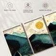 thumbnail image 6 of Elephant Stock Sunset Mountains Wall Art - Horizontal Multi Panel Canvas - Living Room Wall Decor - Nature Multi Panel - Teal And Blue Decor - 74" x 36", 6 of 8