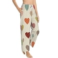 thumbnail image 2 of Qekee Heart Polka Dot print Women Pajama Pants, 2 of 9
