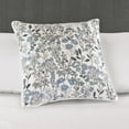 thumbnail image 2 of Mainstays 18"x18" Blue Embroidered Floral Decorative Throw Pillow, 2 of 7