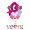 11 pc Disney Frozen Heart Balloon Bouquet 3rd Birthday Party Decoration Elsa Anna Birthday