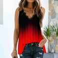 thumbnail image 2 of Sngxgn Womens Tank Top V Neck Basic Camisole(Red,L), 2 of 5