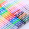 thumbnail image 2 of Inteprter Bolígrafos con purpurina, juego de bolígrafos de Gel de colores brillantes, 48 ​​colores, rotuladores de neón para colorear, libro, pinturas 100 colores, 2 of 6