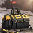 thumbnail image 3 of Organisateur d'Outils en Toile Robuste de 13 Pouces : Sac Portable pour le Travail du Bois, Réparations Électriques et Construction - Design Durable et Compact avec Organisation d'Outils pour Hommes, Idéal pour le Chantier, 3 of 6