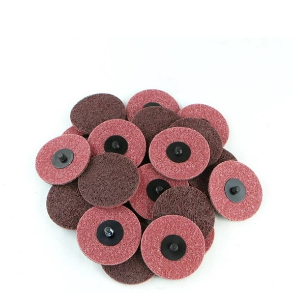 Abrasives 3" Nylon Surface Conditioning Quick Change Sanding Discs with R-Type Backing Medium Grit - 25 Pack (Medium)