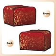 thumbnail image 3 of Goofa Merry Christmas Print Toaster Cover 4 Slice, Four Slice Bread Machine Cover Quilted Toaster Covers Bread Maker Cover Kitchen Appliance Cover, 3 of 7