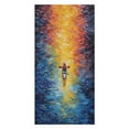 thumbnail image 6 of Colorful Kayaks Glide Across The Lake Oversized -Washed Lightweight Quick Dry Beach Towels - 32"x63", 6 of 7