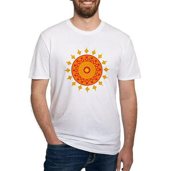CafePress - Sun Chakra Fitted T Shirt - Fitted T-Shirt, Vintage Fit Soft Cotton Tee