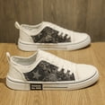 thumbnail image 2 of 2026 New Men'S Fashion Sneakers - All-Season Comfort, Lace-Up Low Tops for Casual Attire, Outdoor Activities, and Daily Wear，Thick Sole Casual & Sport Shoes with Star Pattern, White & Black Design, 2 of 9