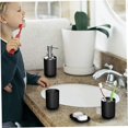 thumbnail image 5 of Juego de accesorios de baño de 6 piezas Accesorios de inodoro Contiene papelera y cepillo de dientes para inodoro, 5 of 5