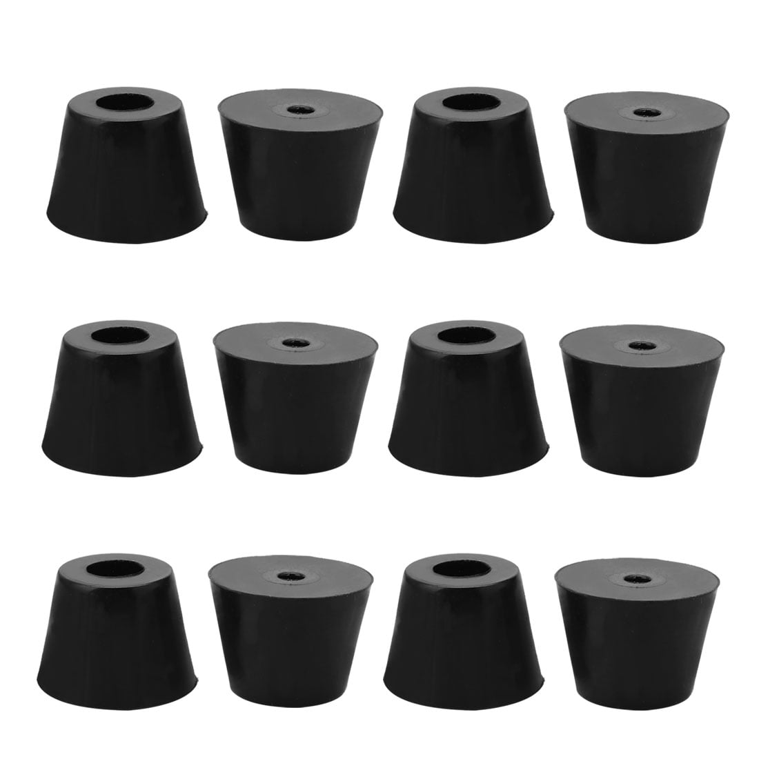 12pcs Rubber Feet Bumper Pads for Furniture Feet with Washer, D17x13xH13mm