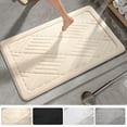 thumbnail image 1 of Xihbxyly Alfombrilla Absorbente para Baño, Suave y Gruesa, Base de Tpr Antideslizante, Secado Rápido, Ideal para Ducha o Inodoro, Fácil de Limpiar, 40 X 60 Cm., 1 of 3