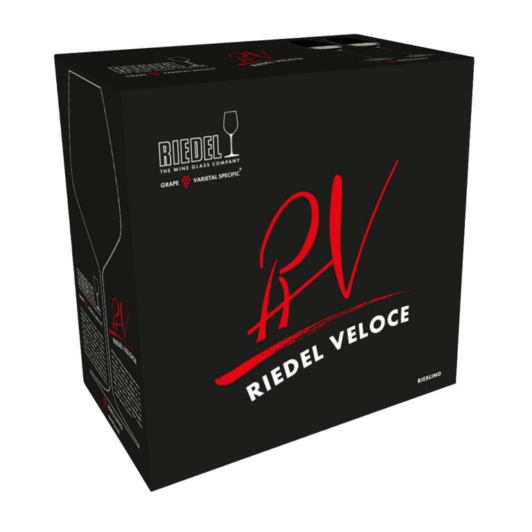 Riedel Veloce Riesling Glasses (Set of 2) Bundle with Wine Pourer with Stopper