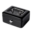 thumbnail image 1 of Pequeña Caja De Seguridad Con Cerradura Y Ranuras Alcancía De Monedas Y Otros Objetos De Valor Negro, 1 of 6