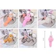 thumbnail image 3 of SPRING PARK Cute Fluffy Fox Keychain Cartoon Pendant Car Key Ring Holder Purse, 3 of 8