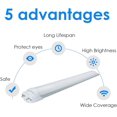 XIOP T8 LED Tube Light 9W 2ft 24" 6500K Super Bright Dual End Powered