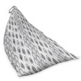 thumbnail image 2 of Leaves Lounger Chair Bag, Greyscale Composition of Foliage Pattern Striped Background Abstract Design, High Capacity Storage with Handle Container, Lounger Size, Grey and Pale Grey, by Ambesonne, 2 of 5