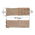 thumbnail image 2 of 18 pcs  Women Comfortable Bra Extenders Elastic Extension Buckle Bra Lengthened Strap (2 Hooks, Apricot), 2 of 6