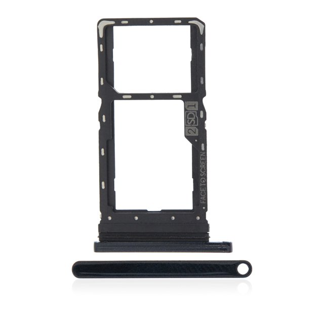 Esource Parts Motorola Moto G8 Play Dual Sim Card Tray Replacement Black Onyx