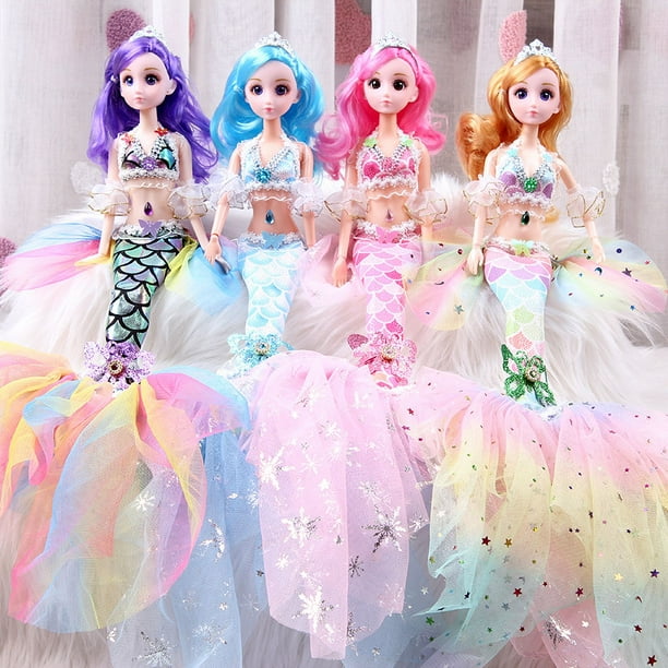 45cm Mermaid Princess Trendy Confused Barbie Doll Dress Up Doll Fish Scale  Toy Stall - Walmart.ca