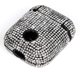 thumbnail image 5 of Funda para auriculares intermitente (plateada) para AirPods, funda protectora rígida de lujo con diamantes brillantes, compatible con auriculares Apple AirPods 1/2, 5 of 5