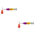 thumbnail image 4 of 2 cebos de pesca con jigging de calamar y anzuelos de pulpo con múltiples agujas Amarillo violeta, 4 of 9