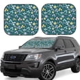 thumbnail image 1 of Balery Floral Parasol para parabrisas de coche de 2 piezas | Parasol plegable para parabrisas delantero de coche para la mayoría de sedanes-Large, 1 of 6