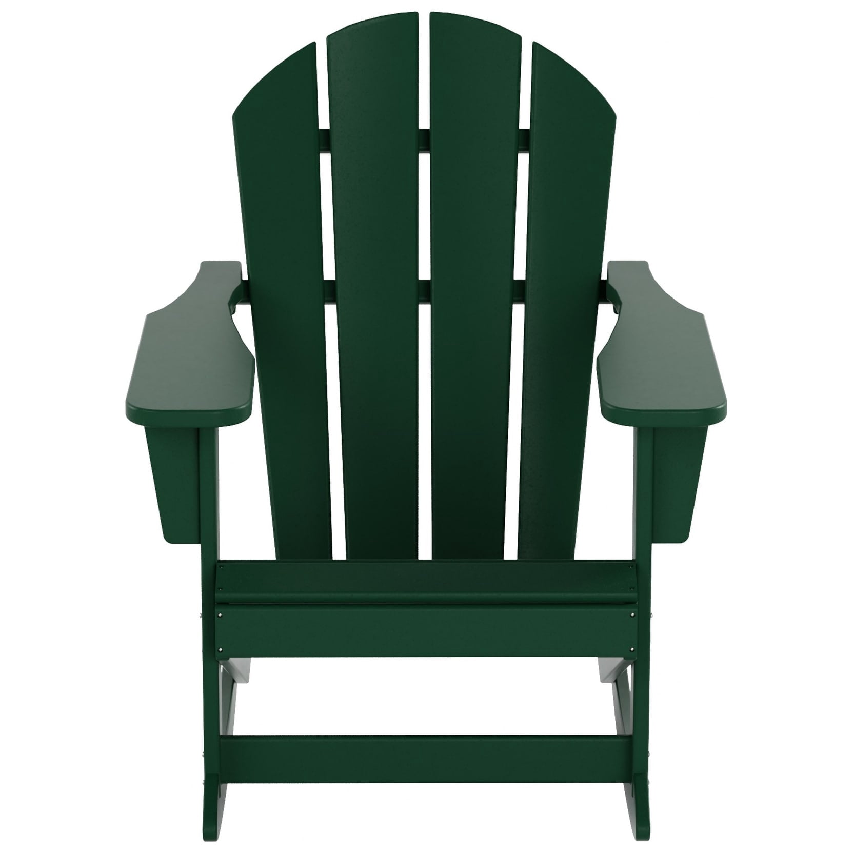 Polytrends  Laguna Hdpe All Weather Outdoor Patio Rocking Chair Dark Green