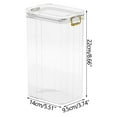 thumbnail image 2 of Clearance Food Storage under $10,4 Size Single Clear Plastic Storage Jars Vacuum Proof Fresh Storage Airtight Jars Kitchen Airtight Jars With Lids Proof Crispers Freezer Bag Storage Organizer Ai, 2 of 6