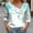 Light Blue, variant on Cuffed Funny T Shirts Botanical Rapper Graphic Tees V-Neck Long Sleeve Blouses