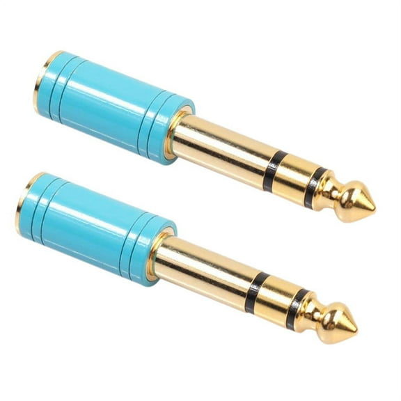 2X 6.5mm 6.35mm 1/4Inch Male to 3.5mm 1/8Inch Female Jack Stereo Headphone AUX Cable Audio Adapter Plug
