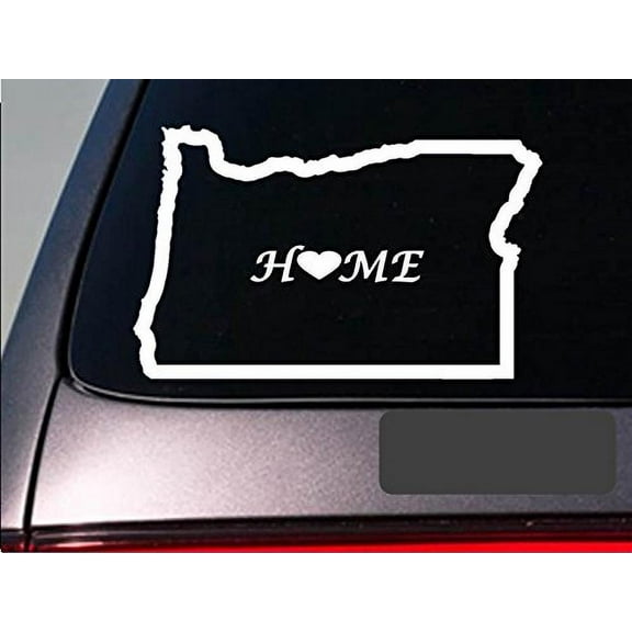 Oregon home 6" sticker *E693* state outline home map decal vinyl