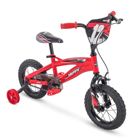 Huffy Moto X 12 Inch Age 3-5 Kids Bike Bicycle with Training Wheels