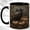 Black, variant on Rustic Raven Coffee Mug, Gothic Harvest Mug, Ceramic 11 oz