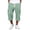Green1, variant on Maean Mens Capris Casual Pants Drawstring Elastic Waist 3/4 Length Loose Joggers Straight Leg Capri Pants